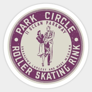 Vintage Roller Skating Brooklyn New York Sticker